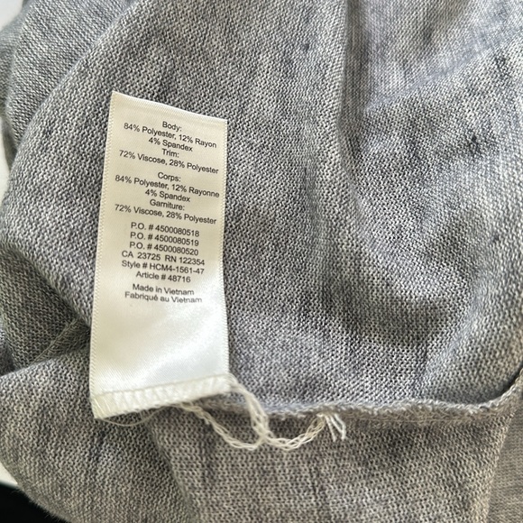 Wilfred Women's Sherbrooke light Gray Oversized V-Neck Side Slit Top - xxs - Picture 5 of 8